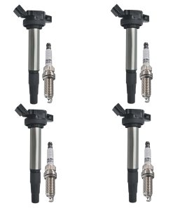 Paquete de 4 bujías de platino Autowxjq con juego de