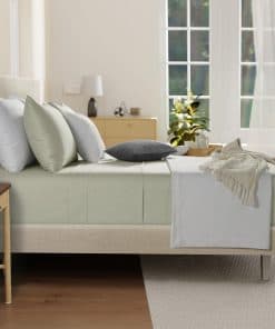 Juego de sábanas California King 100% algodón -Mineral