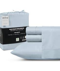 Juego de sábanas 100% algodón orgánico Twin XL - Juego de