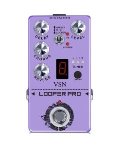 Pedal de Efectos Multi VSN con Delay Afinador Chorus Reverb