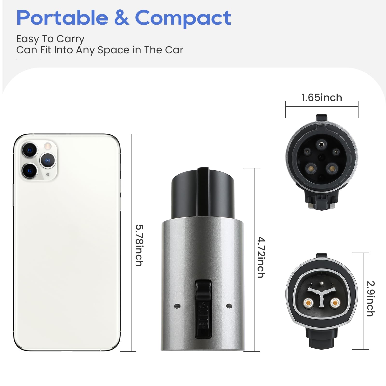 Adaptador de Cargador de EV DASANRAO Compatible con Tesla a - Imagen 3