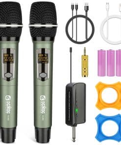 Micrófonos Inalámbricos DGNOG DL602 para Karaoke, Set de
