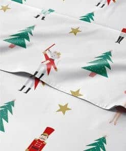 Juego de sábanas completo de ballet Cascanueces Navideño -