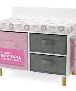 Nuevo juego de cuna de juguete de madera Emily Rose para