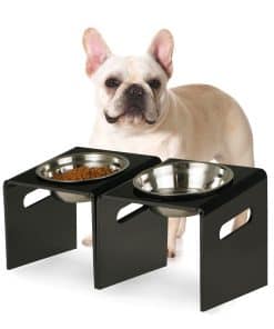 Elevador de Comedero y Bebedero Inclinado para Perros