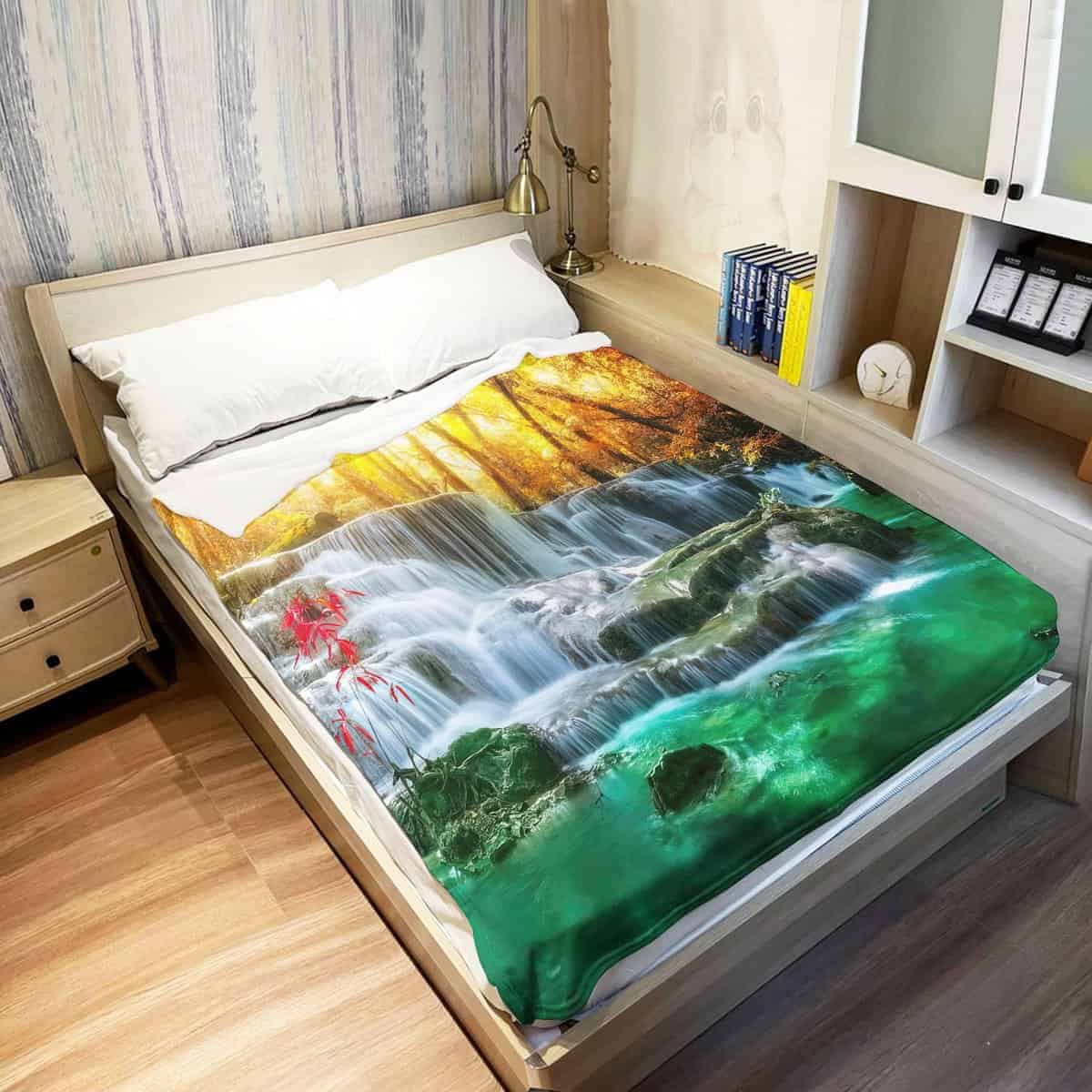 Manta de Agua SXCHEN 60" x 80" Mantas de Felpa para Sofá - Imagen 4