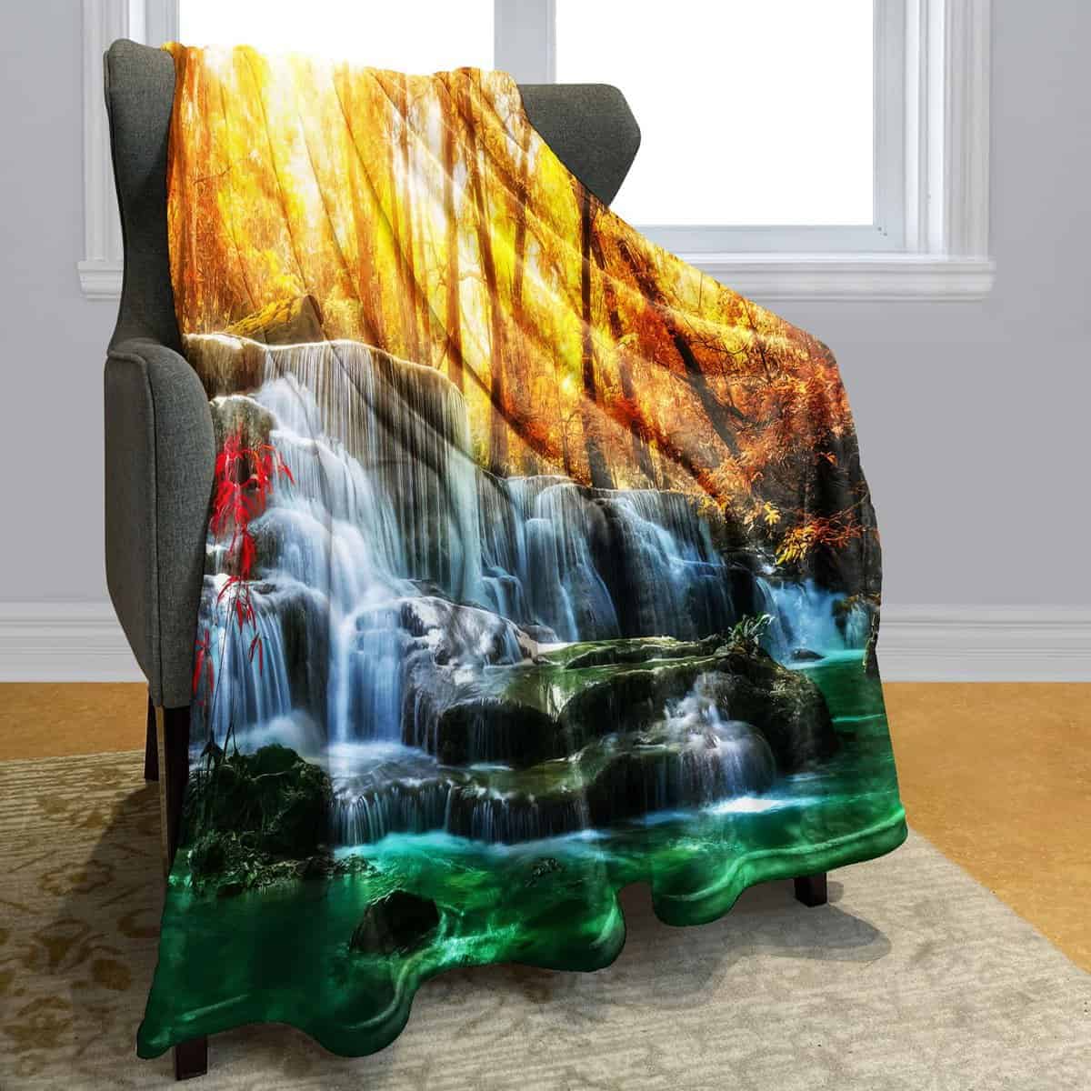 Manta de Agua SXCHEN 60" x 80" Mantas de Felpa para Sofá - Imagen 3