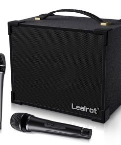 Máquina de Karaoke de Madera para Adultos y Niños con 2