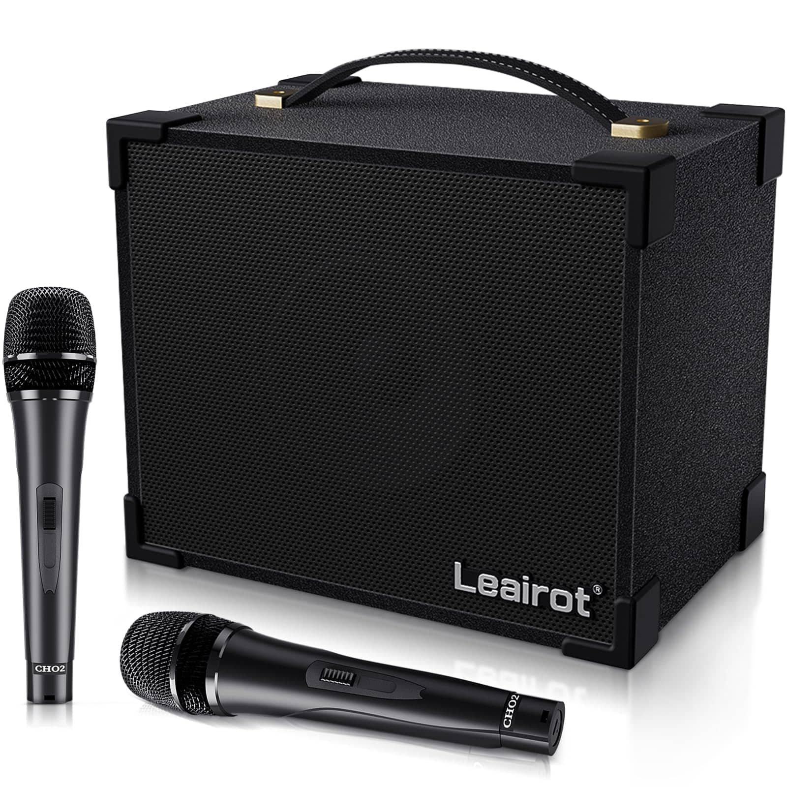 Máquina de Karaoke de Madera para Adultos y Niños con 2