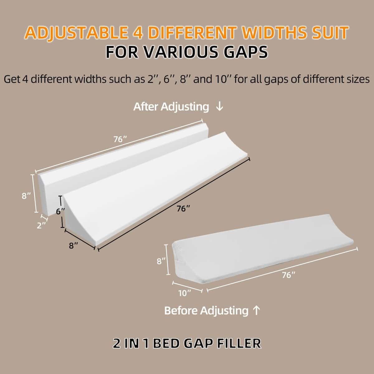 Cojín para cabecera USluxury para cama King - Relleno - Imagen 3