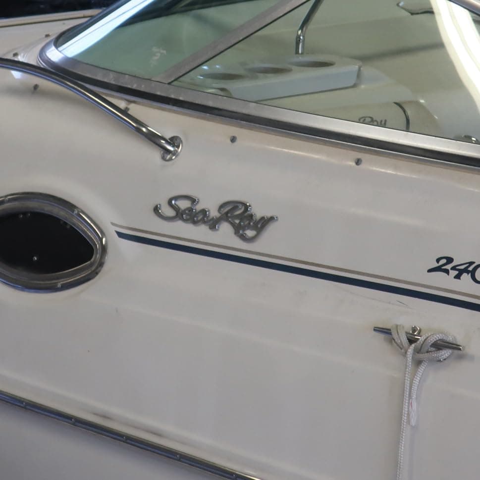 Juego de 4 Emblemas Adhesivos para Barco Sea Ray con Logo - Imagen 8