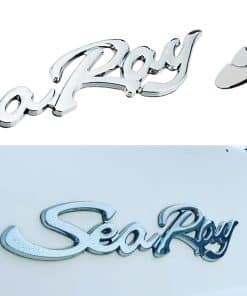 Juego de 2 Emblemas de Script para Sea Ray Searay Logo