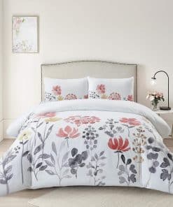 Juego de Funda nórdica de Tamaño Queen de Microfibra de 3