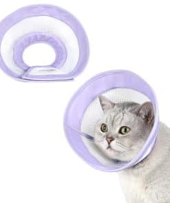 Collar de recuperación para gatos Udebohe, cono protector