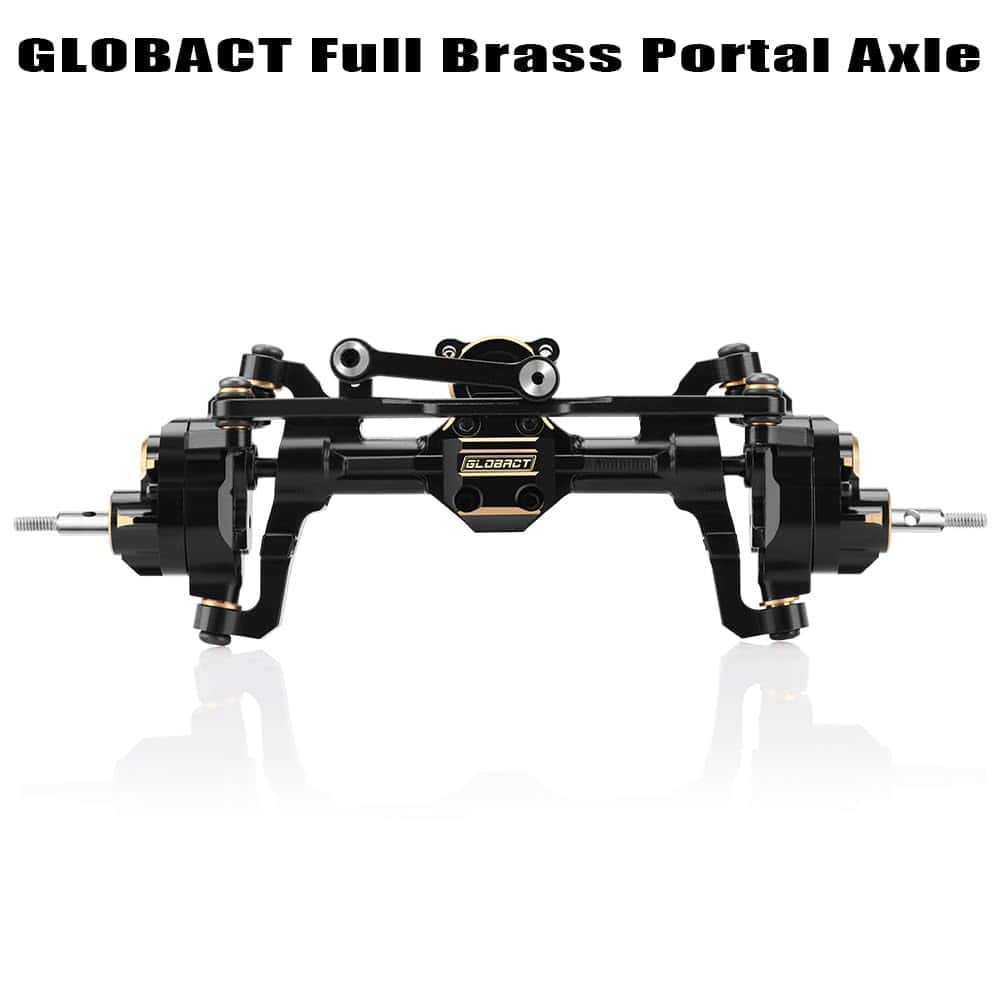 Eje delantero completo de latón para 1/24 Axial SCX24 con - Imagen 4