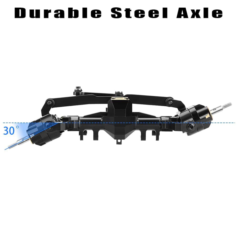 Eje delantero completo de latón para 1/24 Axial SCX24 con - Imagen 6