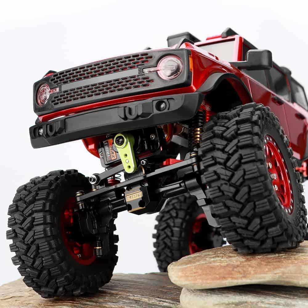 Eje delantero completo de latón para 1/24 Axial SCX24 con - Imagen 3