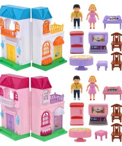 Mozlly Juego de Casa de Muñecas Educativo Mini - Linda Casa