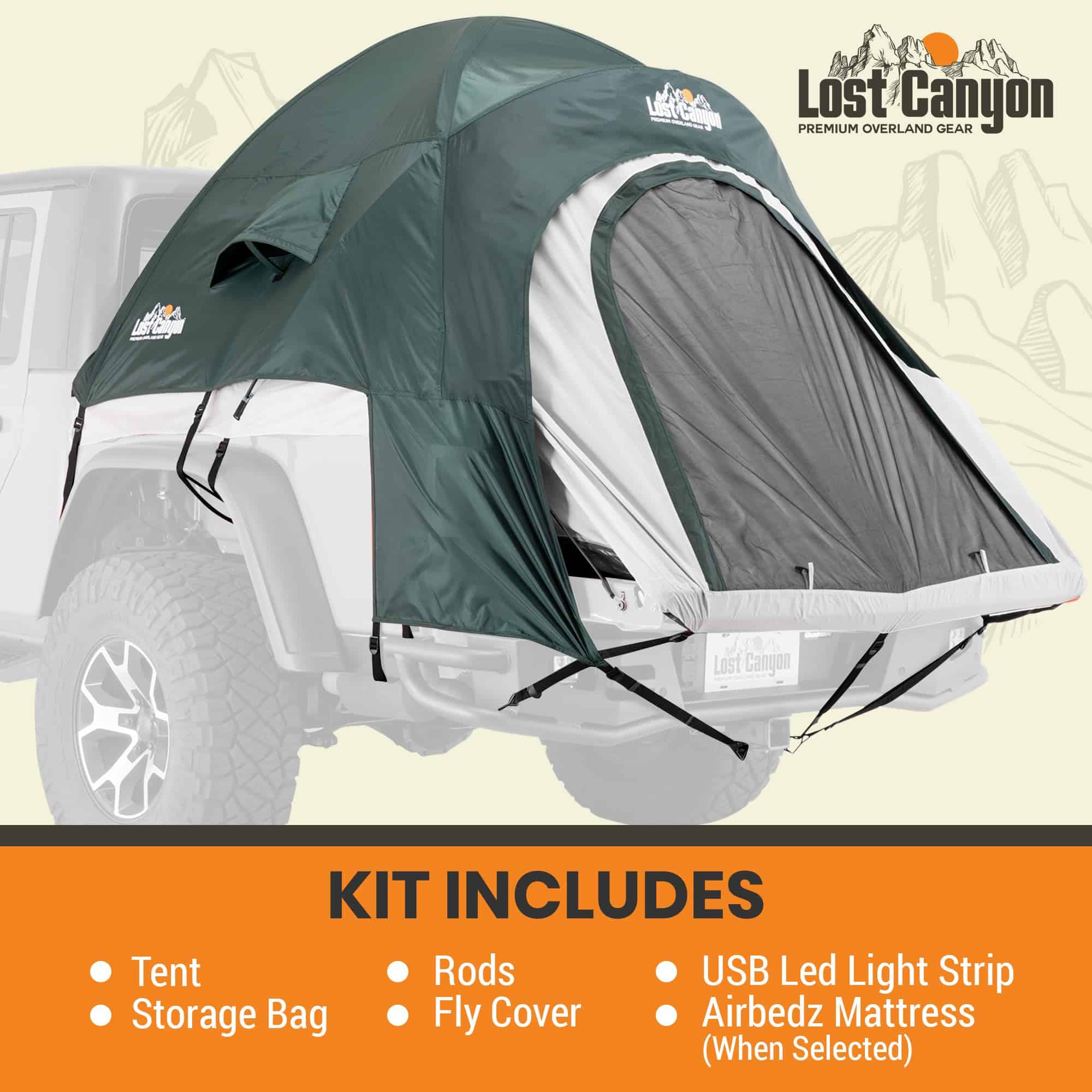 Lost Canyon NF-1 5.5' Tienda de campaña para cama de camión - Imagen 7