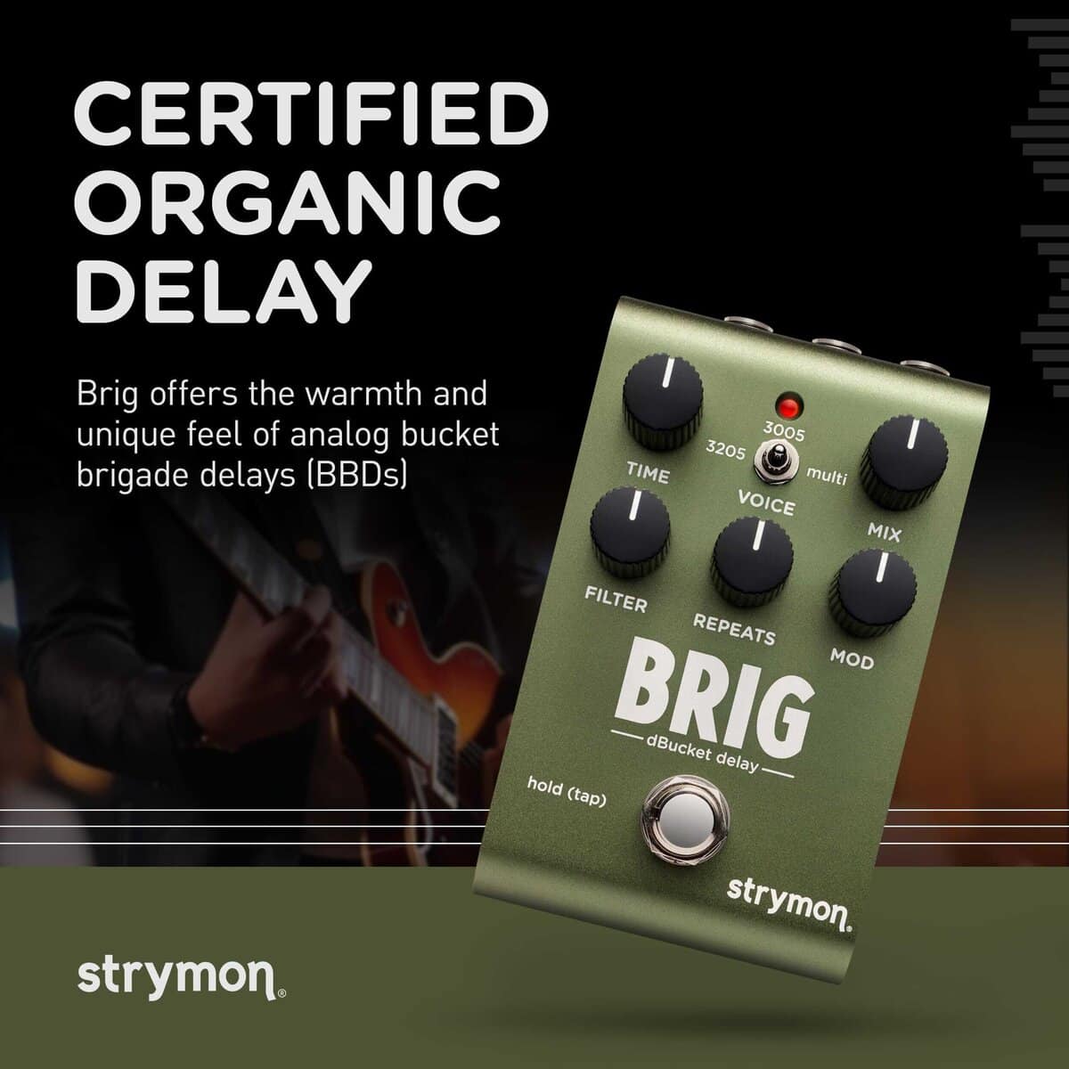 Pedal de Delay para Guitarra Strymon Brig dBucket BBD con 3 - Imagen 3