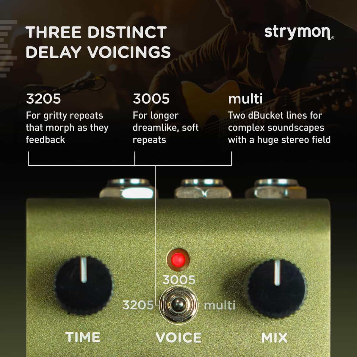 Pedal de Delay para Guitarra Strymon Brig dBucket BBD con 3 - Imagen 4