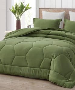 Set de edredón Chezmoi Collection Vero verde -Olive