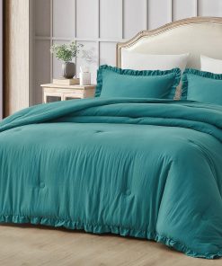 Chezmoi Collection Juego de Edredón Nora Tamaño King de 3