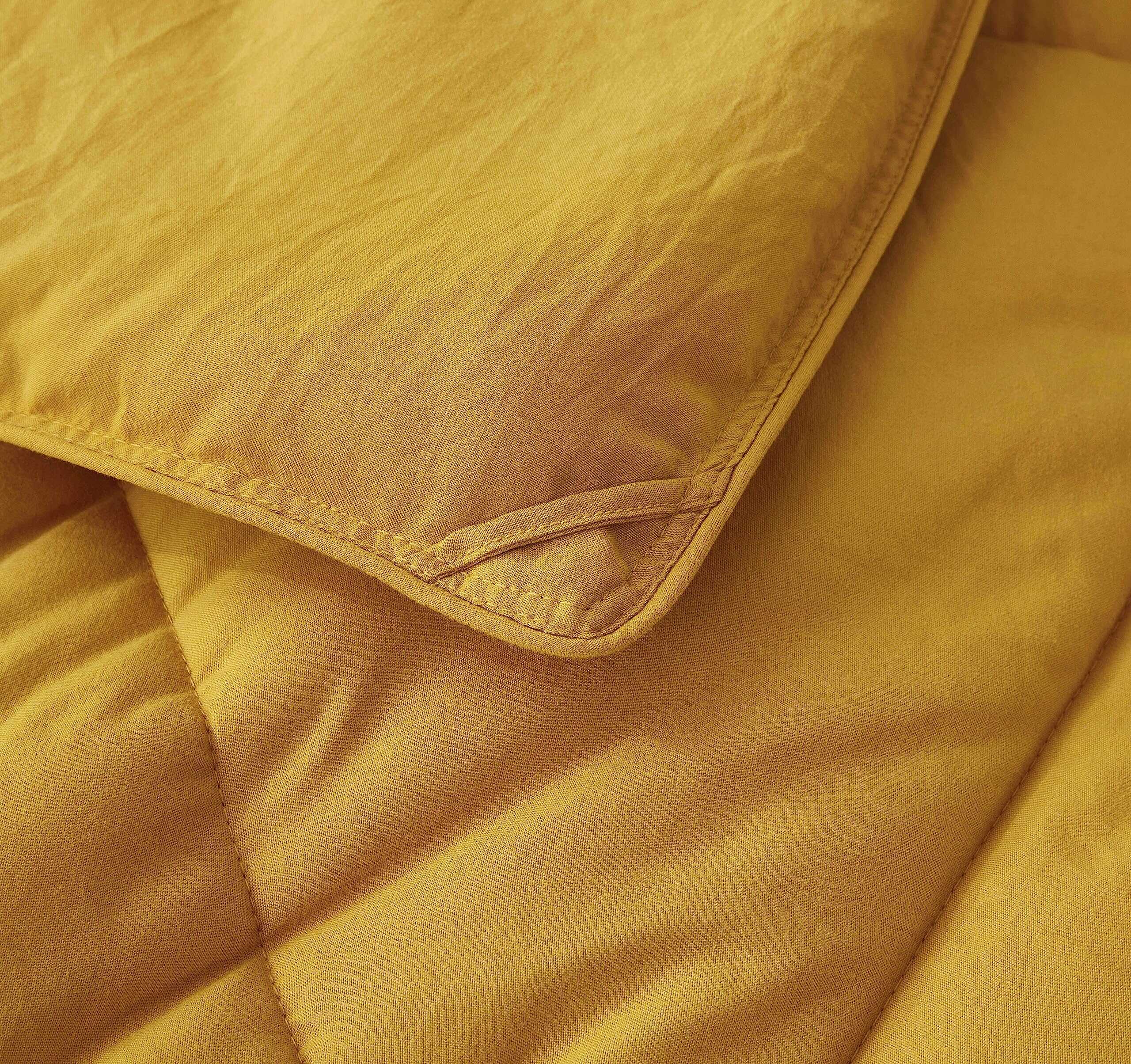 Juego de edredón Chezmoi Collection Rory en color mostaza - Imagen 9