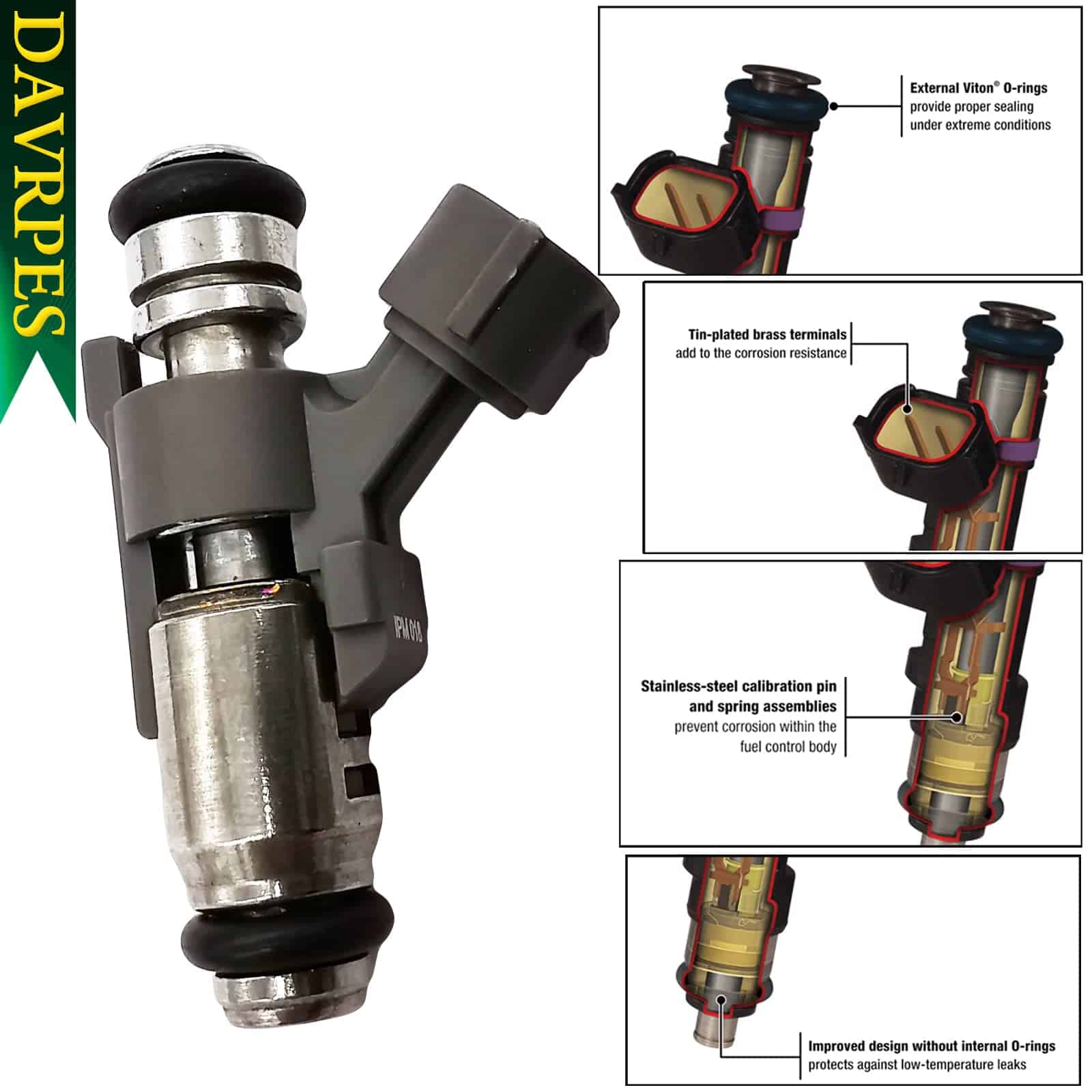 DAVRPES 3PCS 49056-0038 Inyectores de Combustible Boquilla - Imagen 6