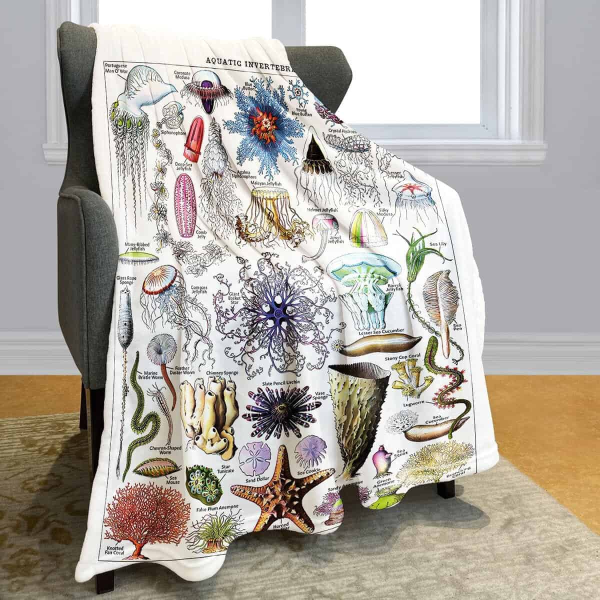 Manta de lanza de medusas SXCHEN 60" x 80" Mantas de felpa - Imagen 3