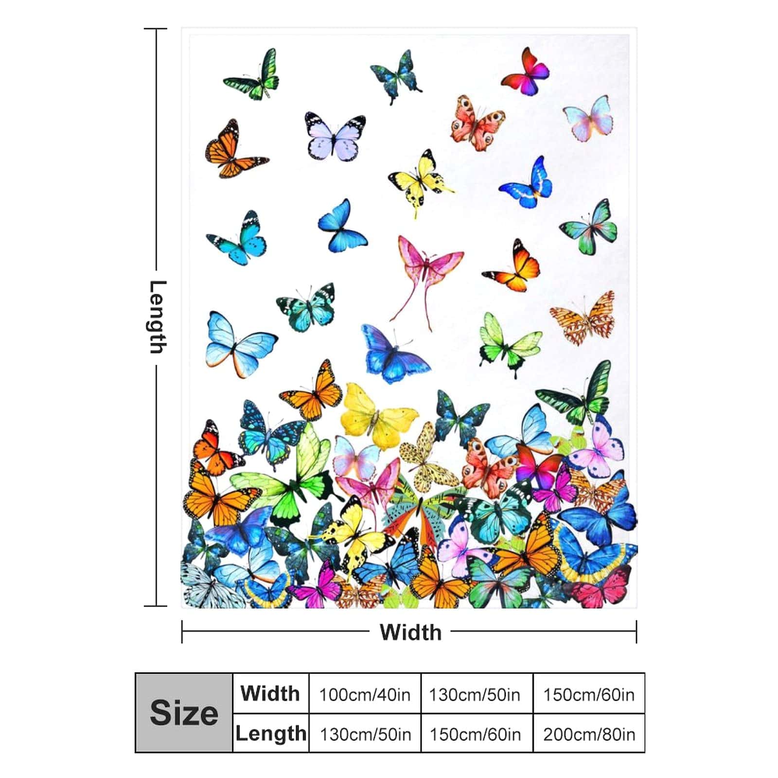 Manta de Mariposa Hermosa Manta de Tiro de Mariposa Ultra - Imagen 3