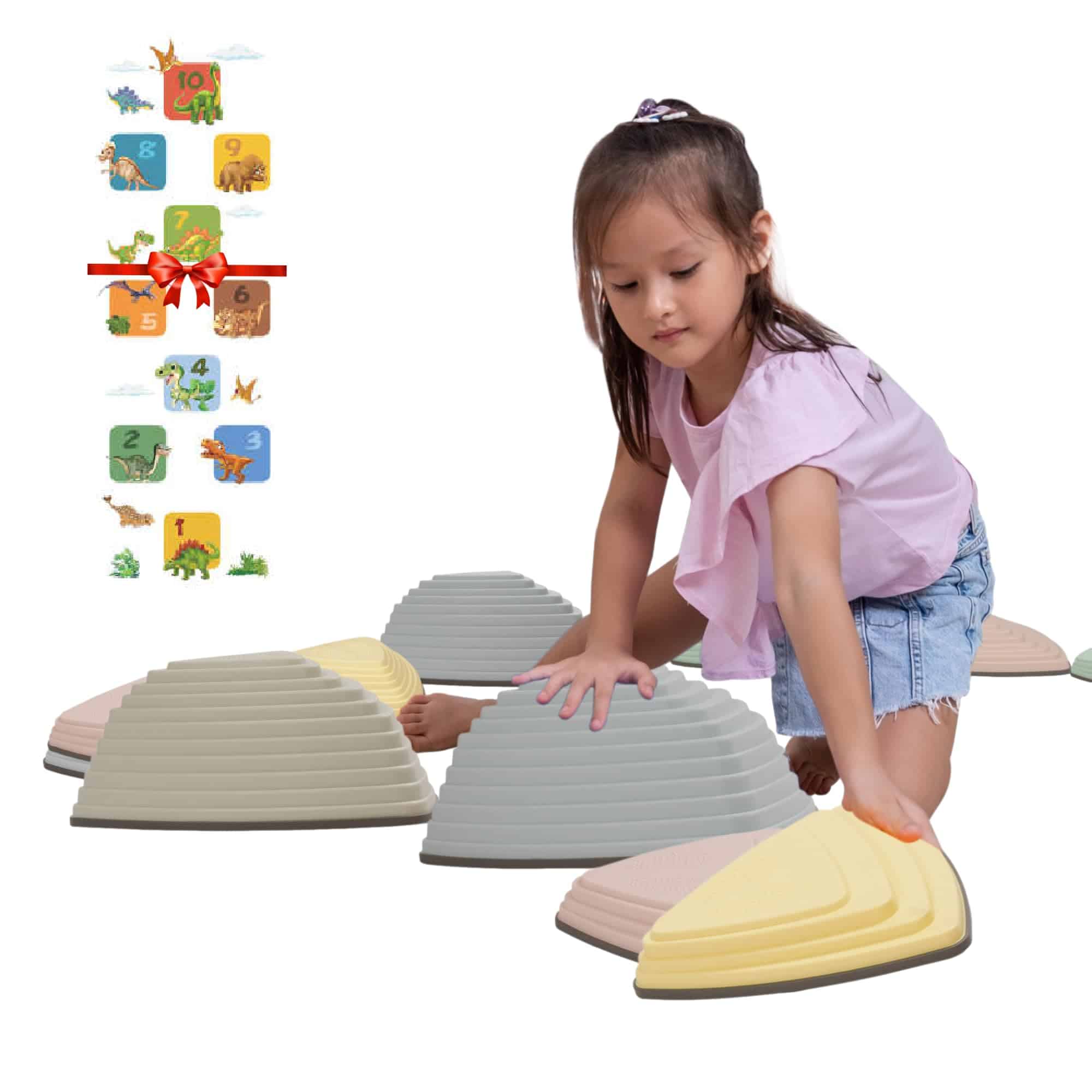 Piedras de Equilibrio para Niños (12 Pzas) Juego de Piedras