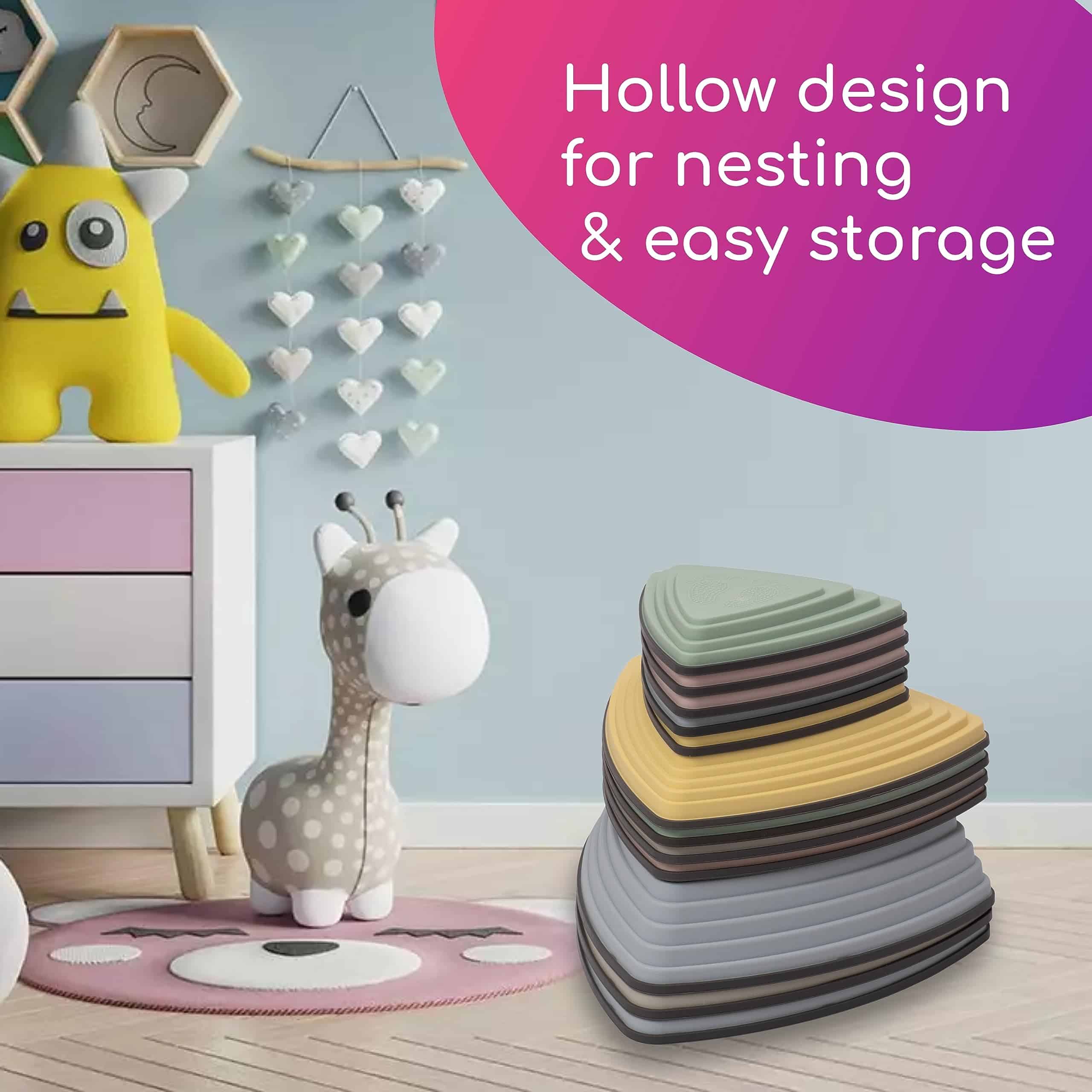 Piedras de Equilibrio para Niños (12 Pzas) Juego de Piedras - Imagen 6