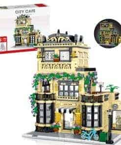 Set de Construcción de la Arquitectura de la Cafetería de