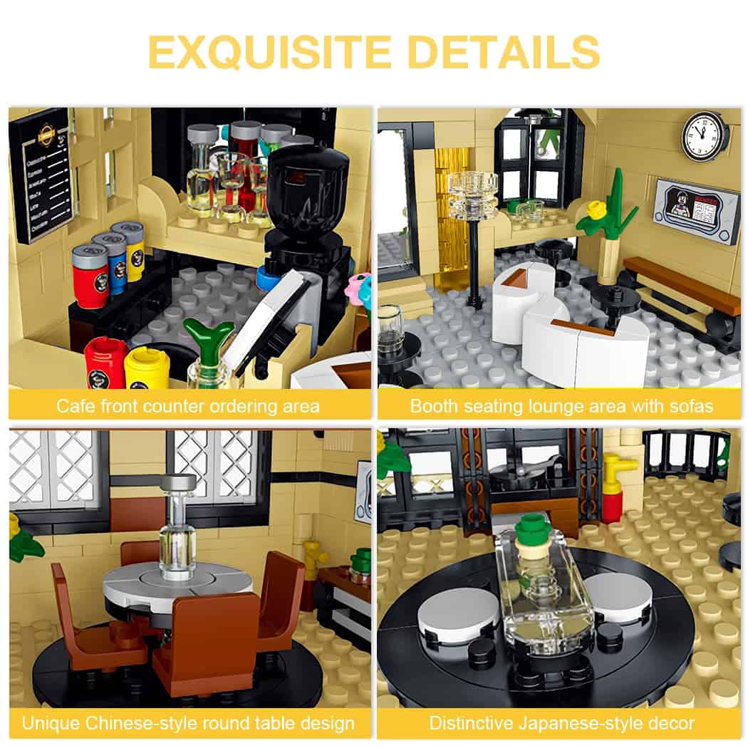Set de Construcción de la Arquitectura de la Cafetería de - Imagen 4