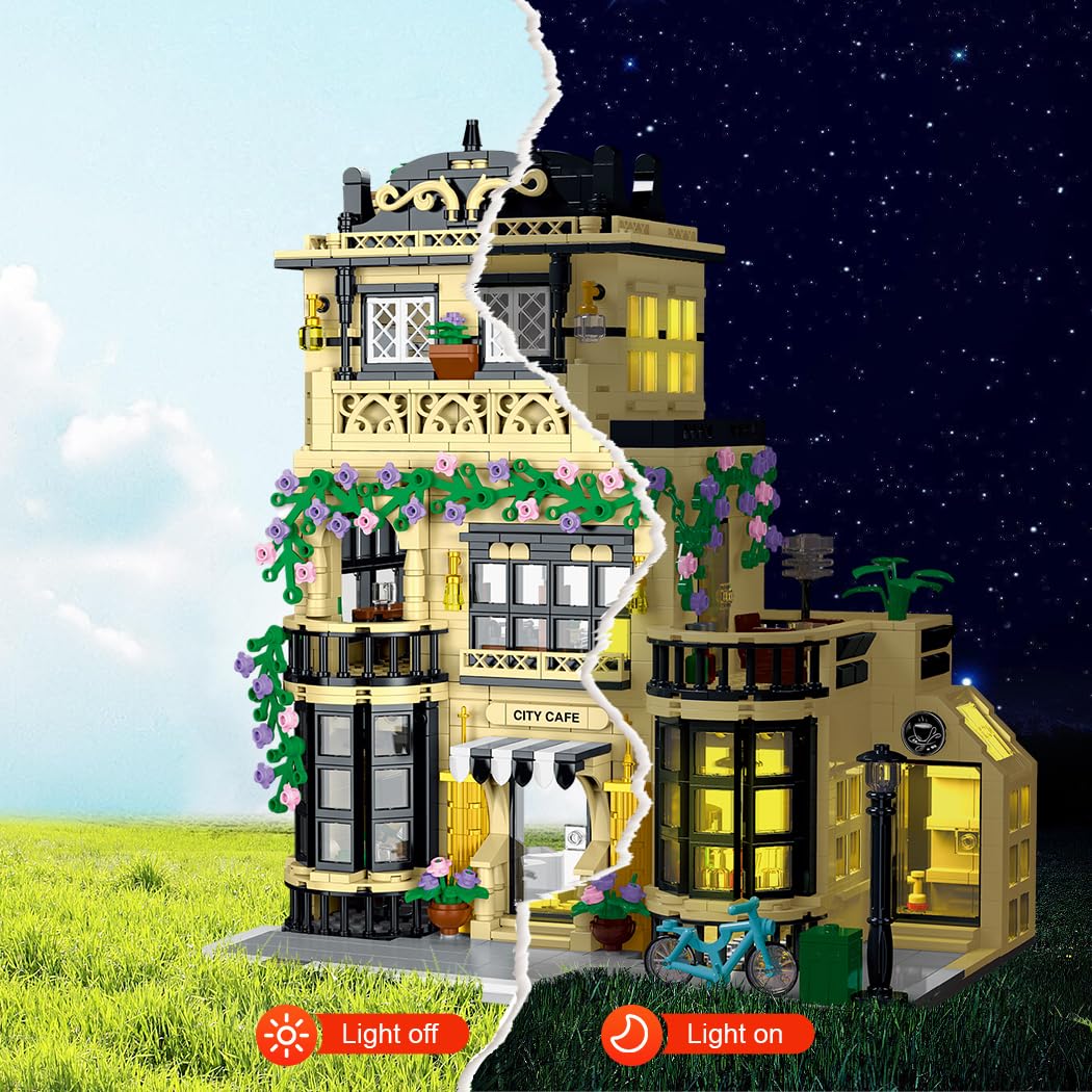 Set de Construcción de la Arquitectura de la Cafetería de - Imagen 5