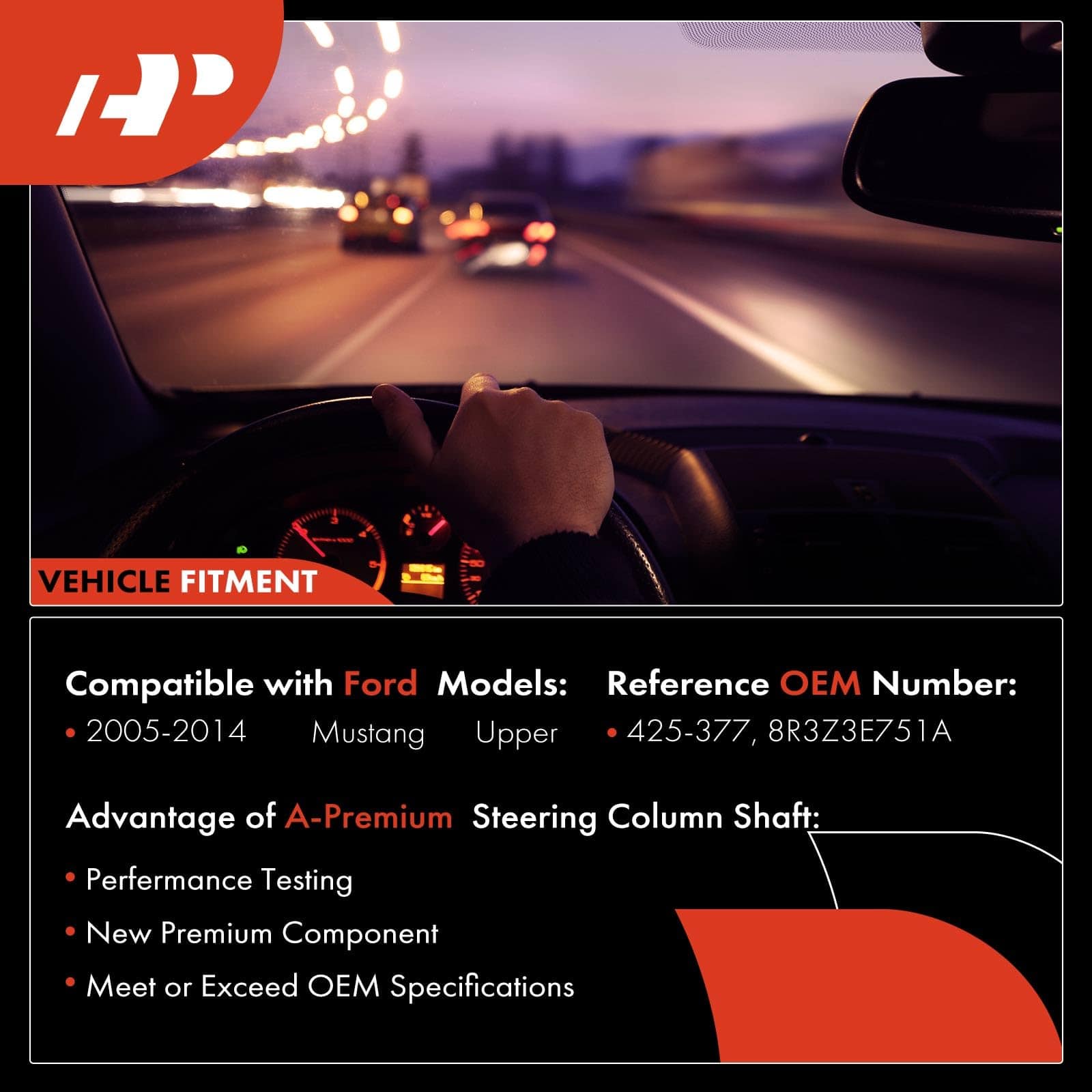 Eje de dirección superior A-Premium Columna de dirección - Imagen 4