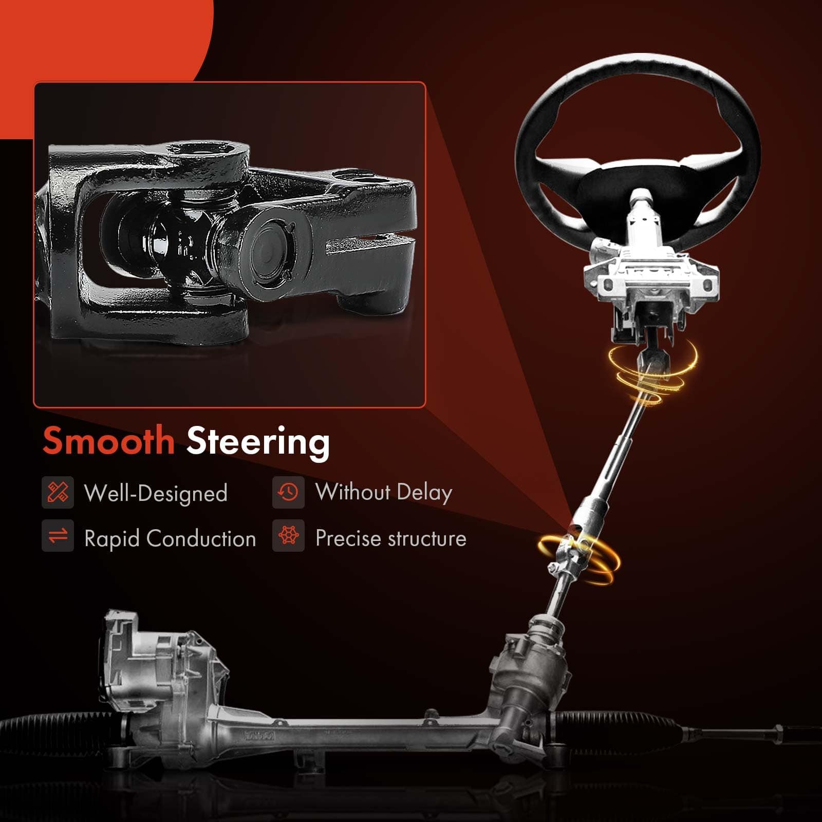 Eje de dirección intermedio A-Premium Compatible con - Imagen 9