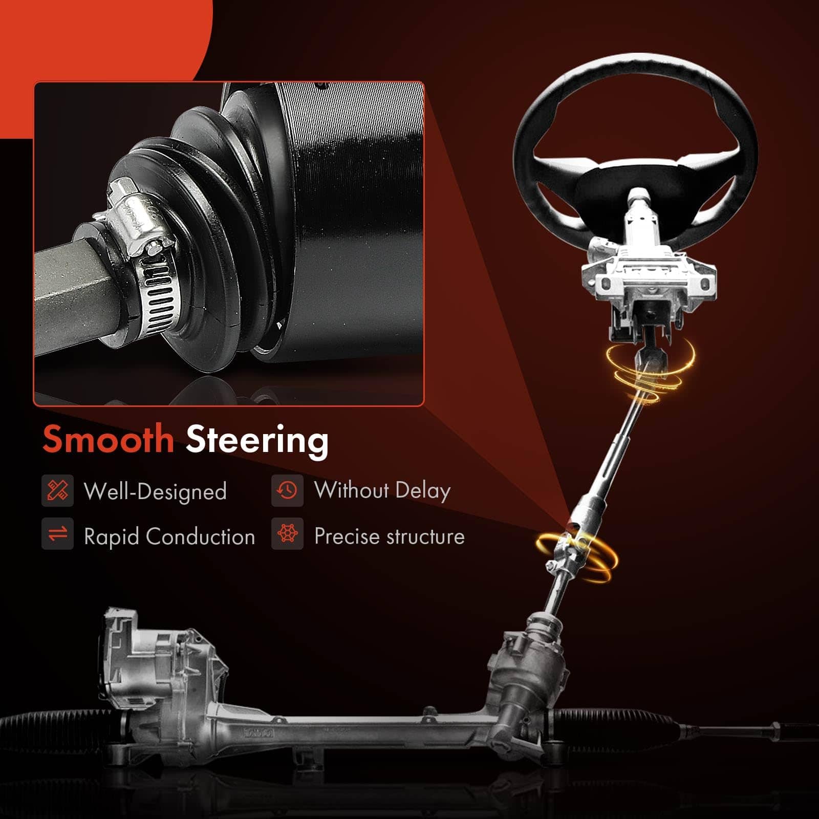 Eje de dirección intermedio superior A-Premium Compatible - Imagen 6