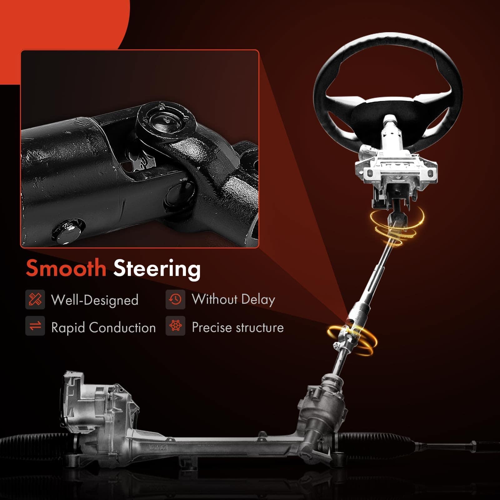 Eje de Dirección Inferior A-Premium Eje de Columna de - Imagen 7