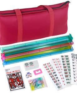 Set de Juego de Mahjong Americano SacPero con 166 Fichas de