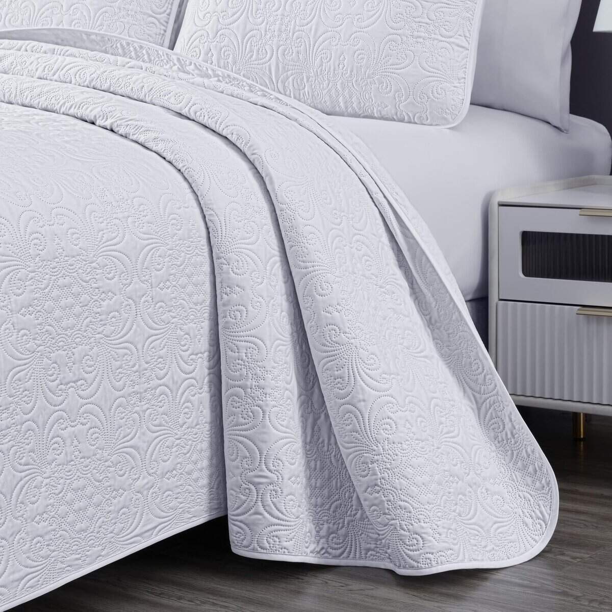 Chezmoi Collection Luca Juego de Colcha de 3 Piezas, Tamaño - Imagen 5