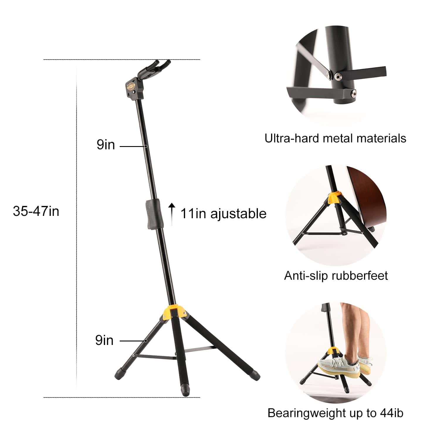 Soporte Multi-holder para Guitarra GHOSTFIRE Plegable - Imagen 4