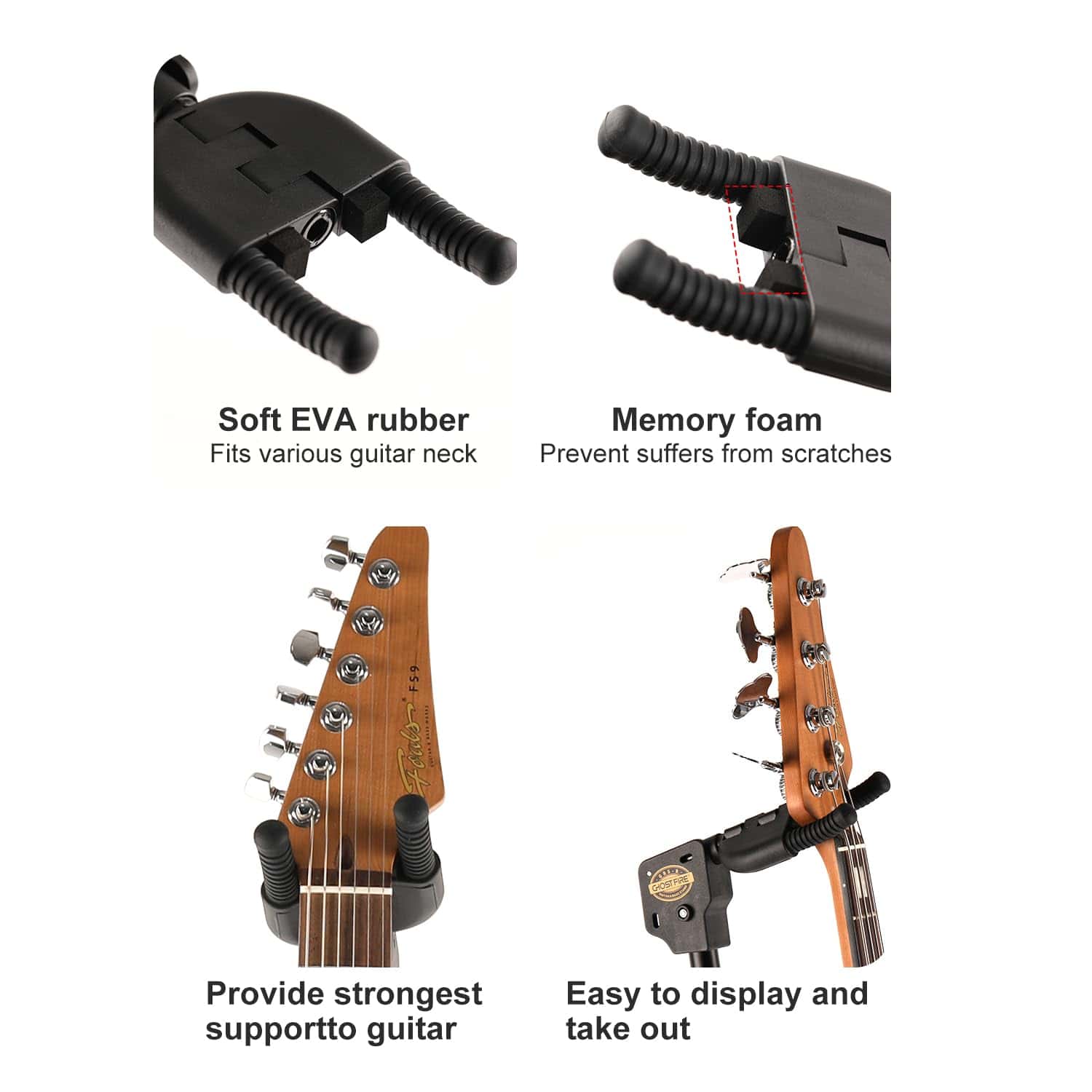 Soporte Multi-holder para Guitarra GHOSTFIRE Plegable - Imagen 6