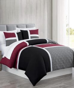 Juego de 7 piezas Chezmoi Collection Bernard Queen Bed in a