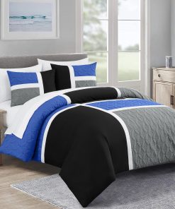 Chezmoi Collection Bernard 7-Pieza Juego de Edredón para