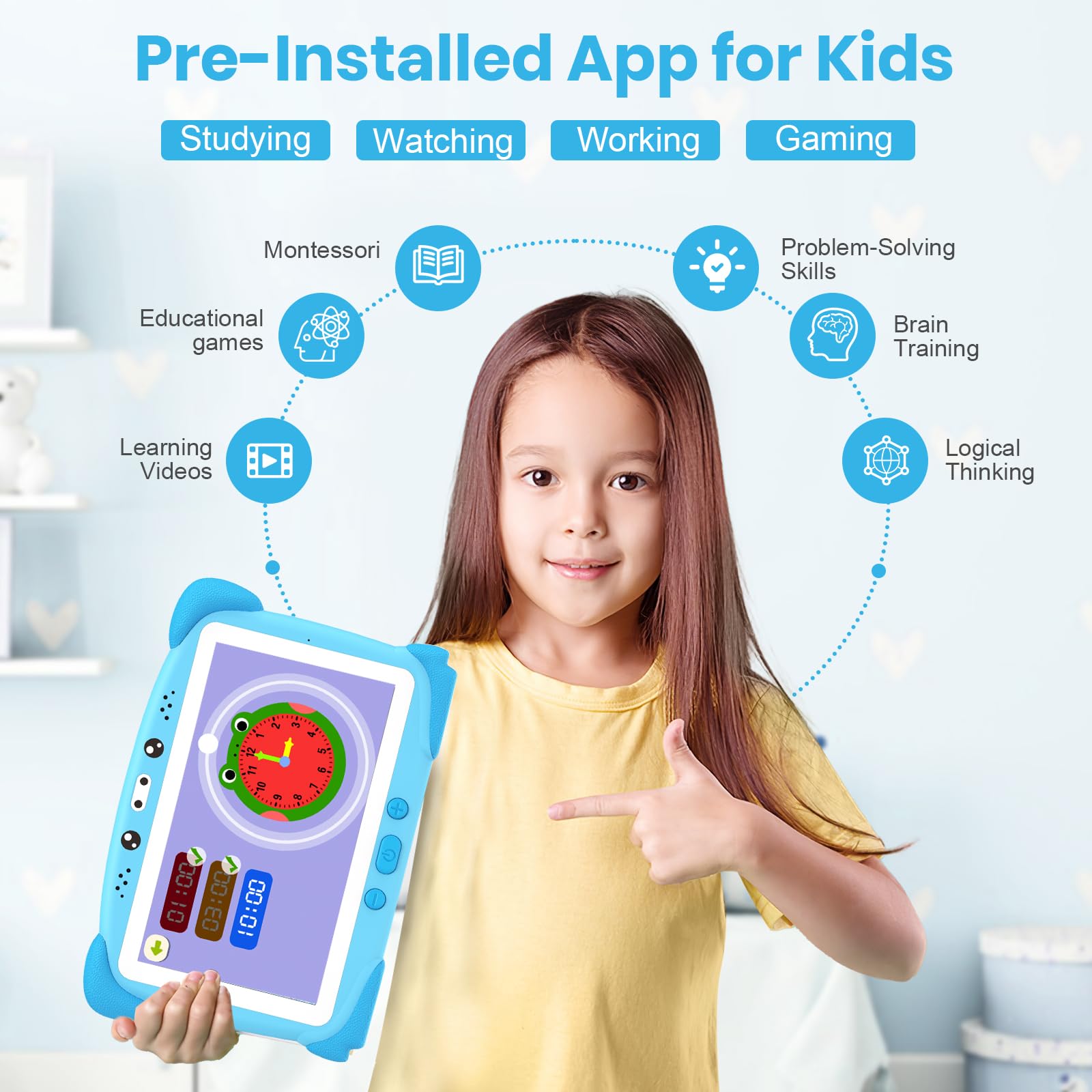 Tableta para Niños de 7 Pulgadas Tablet para Niños, 32GB - Imagen 7