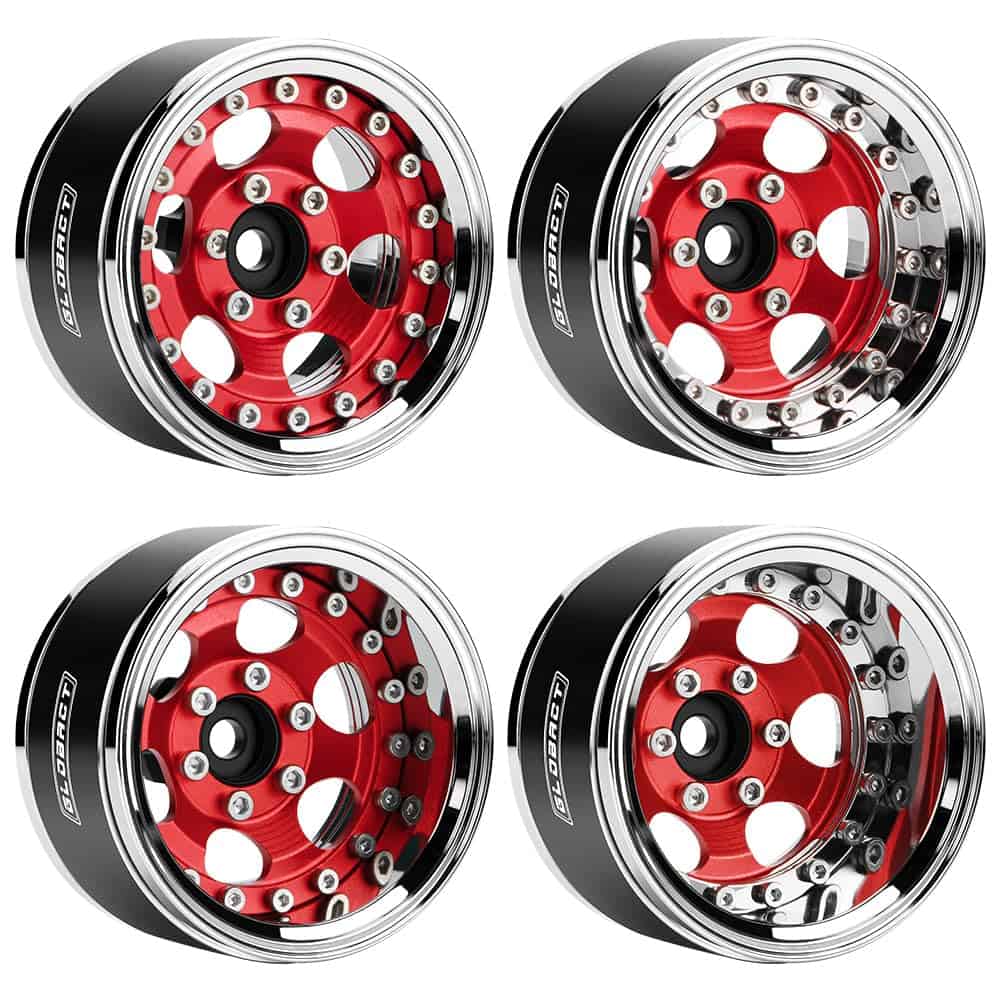 GLOBACT Ruedas de Aluminio Beadlock 1.9 Pulgadas Offset