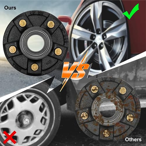 2 Sets Trailer Hub Kit 5 on 4.5", Kit de Eje para Remolque - Imagen 7