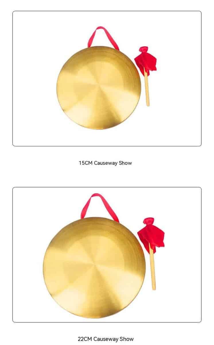 Gong chino, Instrumento de percusión tradicional chino para - Imagen 7